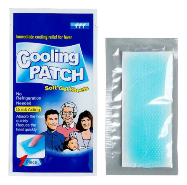 Pack X 12 Parche Gel Frío Ayuda A Bajar La Fiebre