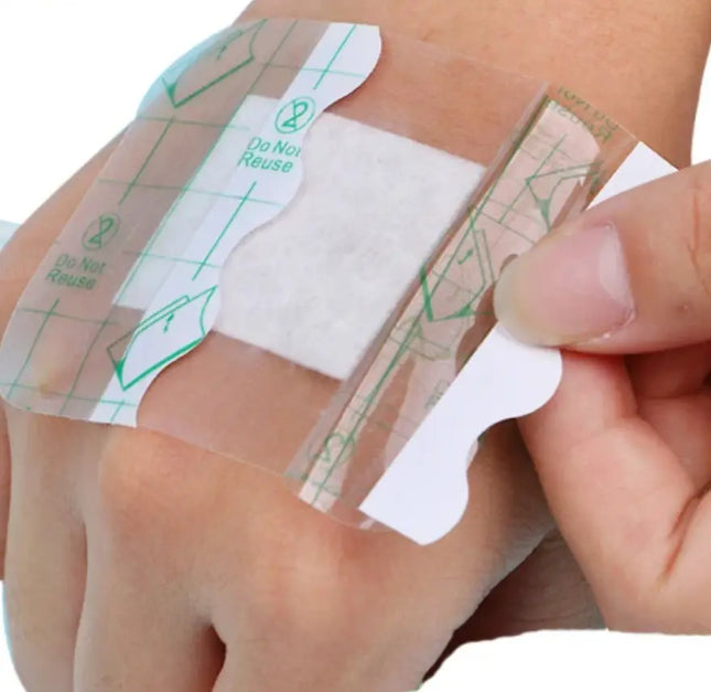 10 X Parche Impermeable P/heridas Estéril 7x7cms. Para Ducha
