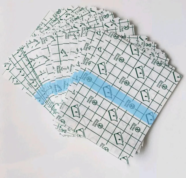 10 X Parche Impermeable P/heridas Estéril 7x7cms. Para Ducha