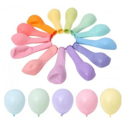 50 Globos Látex Pasteles Surtidos Para Aire O Helio N9 Surtido