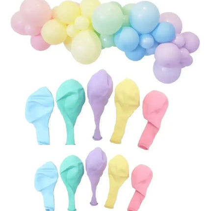 50 Globos Látex Pasteles Surtidos Para Aire O Helio N9 Surtido