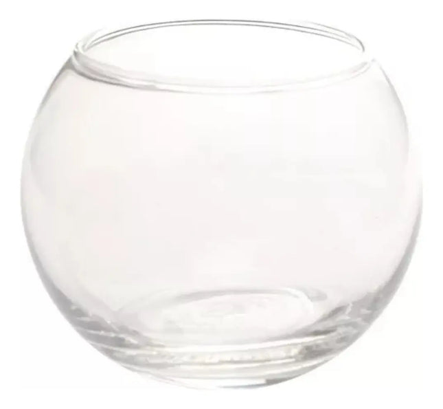 Pecera Vidrio O Bombonera Vidrio Dulcera 420ml, 10x8cms