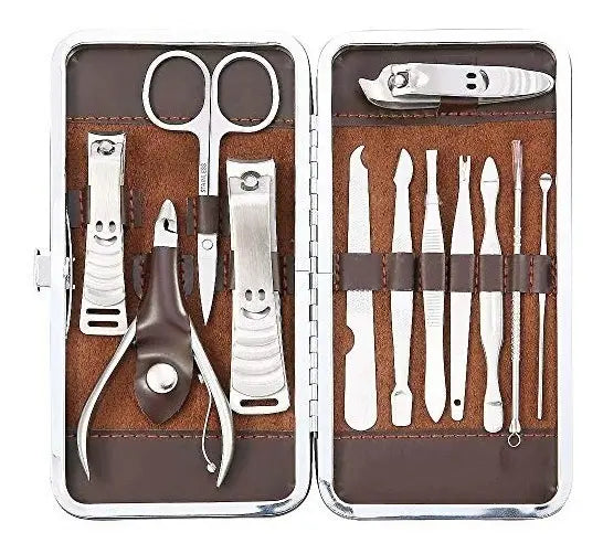 Set Manicure 10 Piezas Herramientas Uñas Profesional Corta