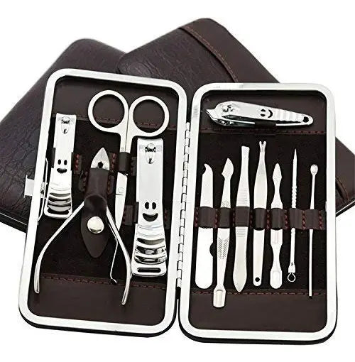 Set Manicure 10 Piezas Herramientas Uñas Profesional Corta