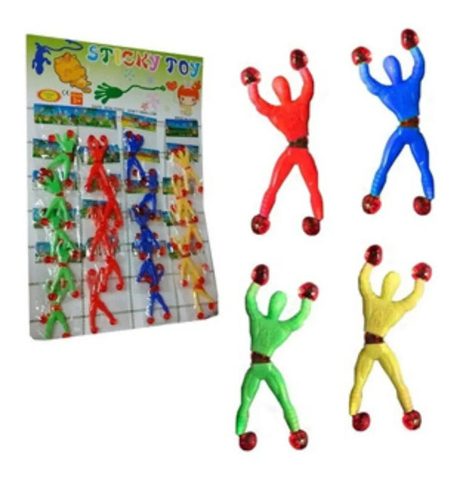 Pack 20 Hombre Araña Pegalocos Sorpresa Cumpleaños Y Fiestas