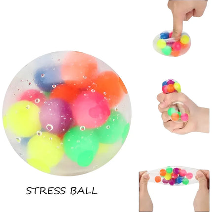 Pelota Led Antiestress Silicona Ball Terapia Multicolor
