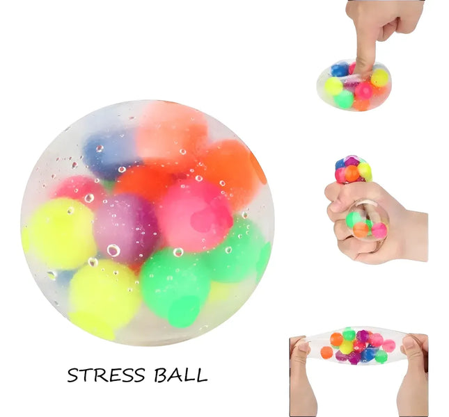 Pelota Led Antiestress Silicona Ball Terapia Multicolor