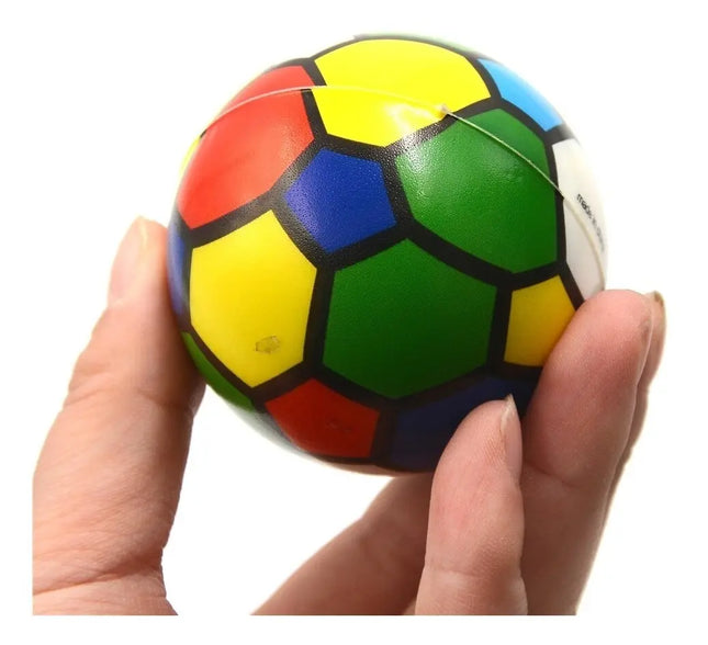 Pelota Color Anti Estrés Rehabilitación Terapia Espuma 7.2cm