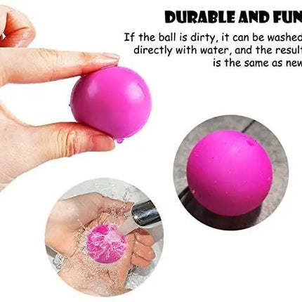 3 X Pelota Squish Pegajosa Antiestres Ball Glow Neón Tik Tok