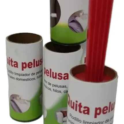 Pack X5 Rodillo Quita Pelo Multiuso Ropa Saca Pelusa Desechable