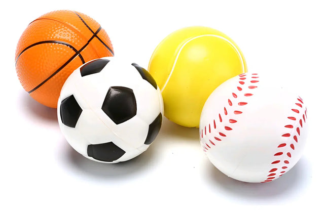 4 X Pelota Deportes Anti Estrés Espuma 7cm Sorpresa Cumple 4 DEPORTES