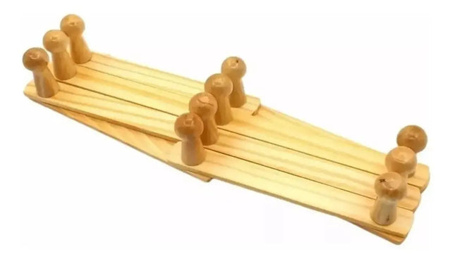 Perchero Madera Acordeón Plegable 10 Ganchos Ajustable Pared