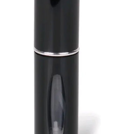 Perfumero Metálico Recargable 5ml Spray, Reutilizable Negro