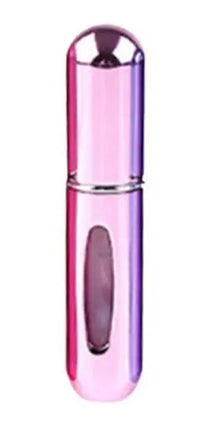 Perfumero Metálico Recargable 5ml Spray, Reutilizable Rosa
