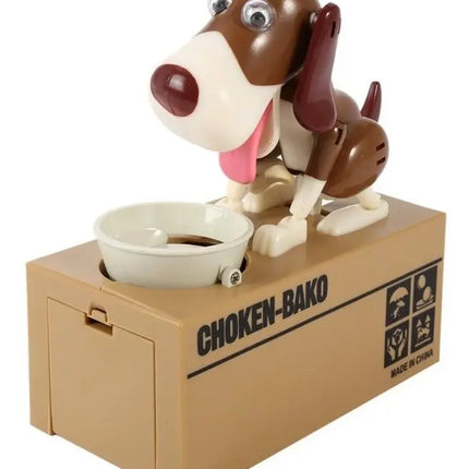 Alcancía Perro Come Monedas Roba Monedas Electrónico Pila AA