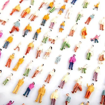 100 Personas 1:200 Color, Modelismo Ferroviario Tren Maqueta