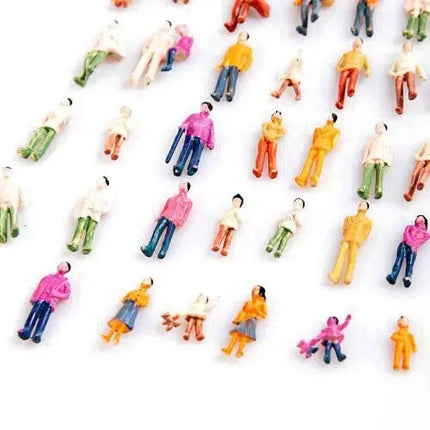 100 Personas 1:200 Color, Modelismo Ferroviario Tren Maqueta