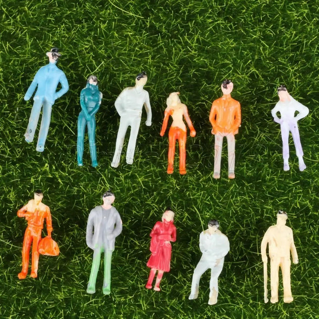 100 Personas 1:200 Color, Modelismo Ferroviario Tren Maqueta