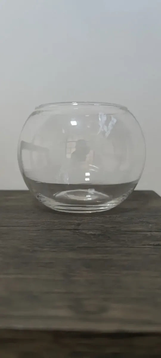 Pecera Vidrio O Bombonera Vidrio Dulcera 750ml, 9x12cms Transparente