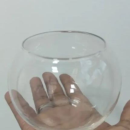 Pecera Vidrio O Bombonera Vidrio Dulcera 750ml, 9x12cms Transparente