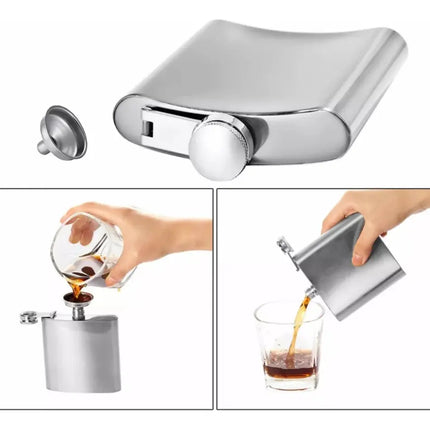 Petaca Acero Inoxidable Licor Whisky Full