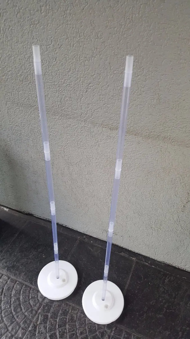 Pack 4 Bases Pilar + 16 Tubos De 30cms, Decoradores Globos