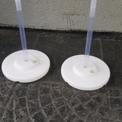 Pack 4 Bases Pilar + 16 Tubos De 30cms, Decoradores Globos