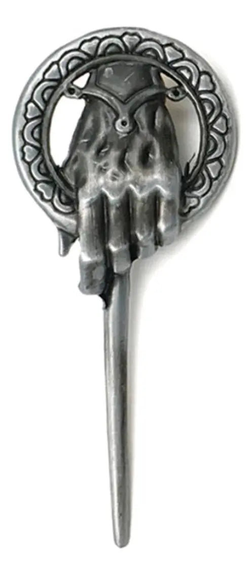 Pin Metálico Mano Del Rey Game Of Throne, Juego De Tronos Plateado / Mano del Rey
