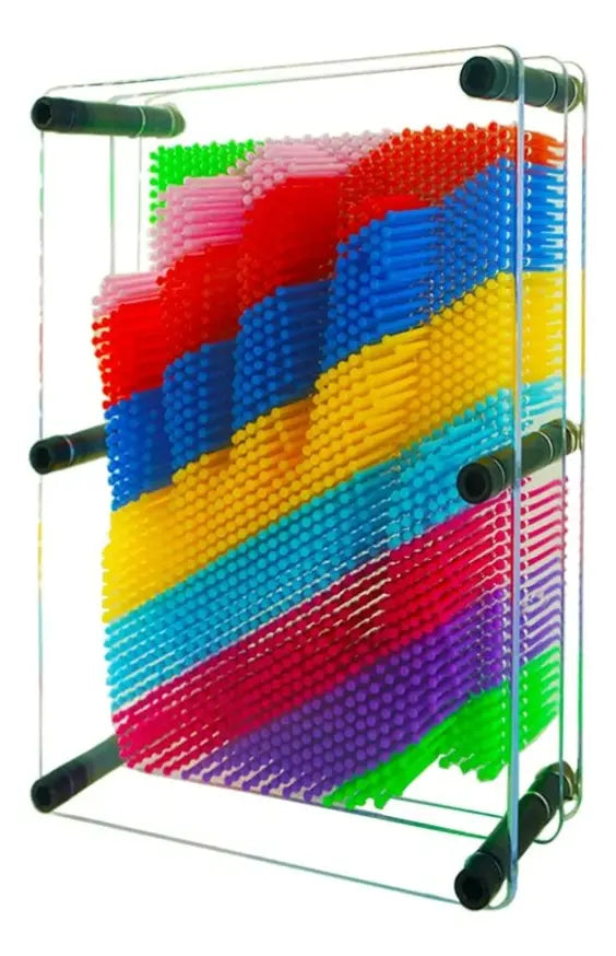 Juego Sensorial Figura 3d Pinart Didáctico Pin Art Grande Xl