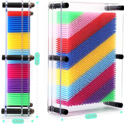 Juego Sensorial Figura 3d Pinart Didáctico Pin Art Grande Xl