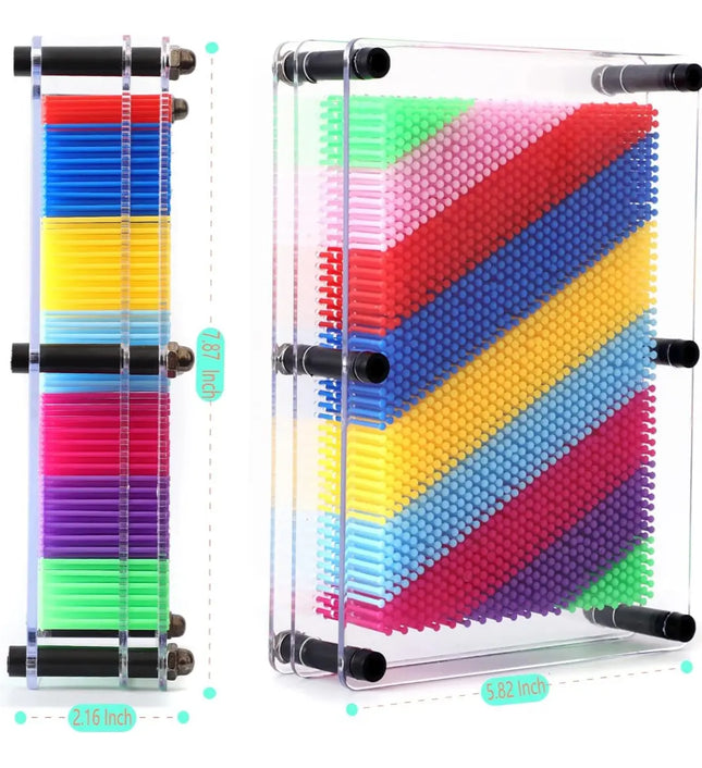 Juego Sensorial Figura 3d Pinart Didáctico Pin Art Grande Xl