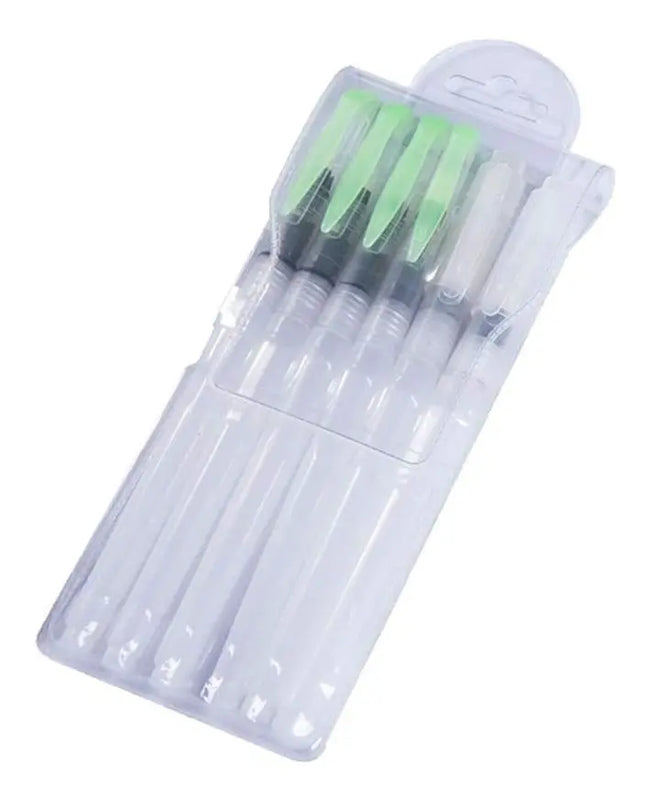 6 X Pincel Recargable Agua Para Acuarela Aqua Brush Pen