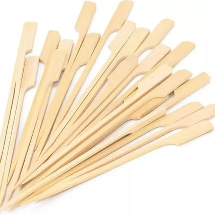 Brochetas Palillos Pincho Banderita Bambú 12cm 100 Unidades