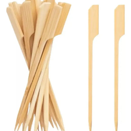 Brochetas Palillos Pincho Banderita Bambú 12cm 100 Unidades
