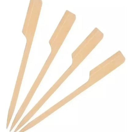 Brochetas Palillos Pincho Banderita Bambú 12cm 100 Unidades