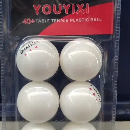 Set 6 Pelotas Ping Pong 3 Estrellas Youyixi - Tenis De Mesa Blanco