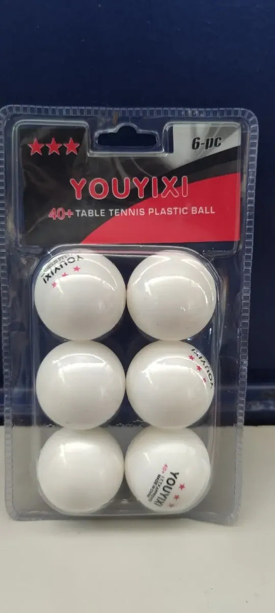 Set 6 Pelotas Ping Pong 3 Estrellas Youyixi - Tenis De Mesa Blanco