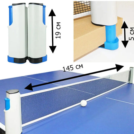 Red De Ping Pong Retráctil Portátil Ajustable Malla