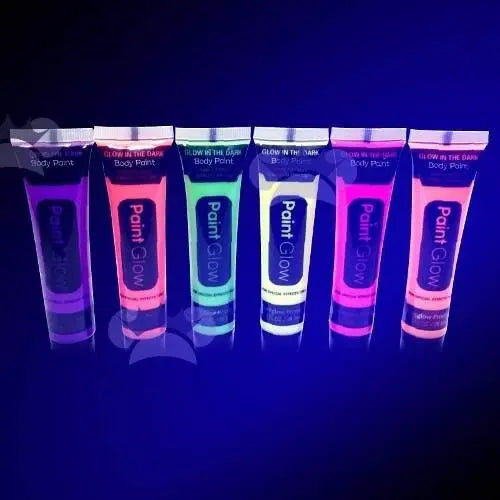 20 Pintura Flúor 25ml Fiesta Neon Celebración Pinta Cuerpo