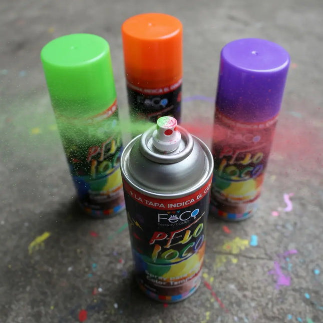 Pack 3 Pintura Para Cabello Pelo Temporal Colores Tipo Spray 3 TONOS AL AZAR