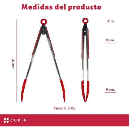 Pinzas Silicona Para Parrilla Y Cocina - Sistema Regulable