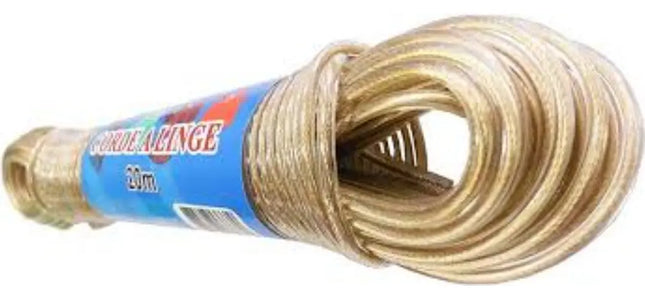 Piola O Cable De Acero Cuerda 4mm Rollo 20 Mts Plastificado