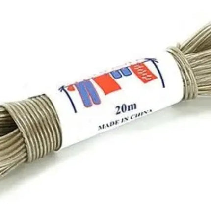 Piola O Cable De Acero Cuerda 3mm Rollo 20 Mts Plastificado