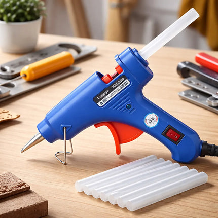 Pistola Eléctrica De Silicona (barra 7 Mm) 20w + 24 Barras