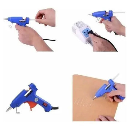 Pistola Eléctrica De Silicona (barra 7 Mm) 20w + 24 Barras