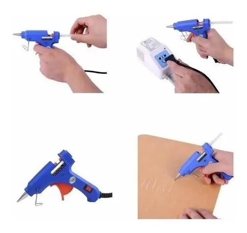 Pistola Eléctrica De Silicona (barra 7 Mm) 20w + 24 Barras