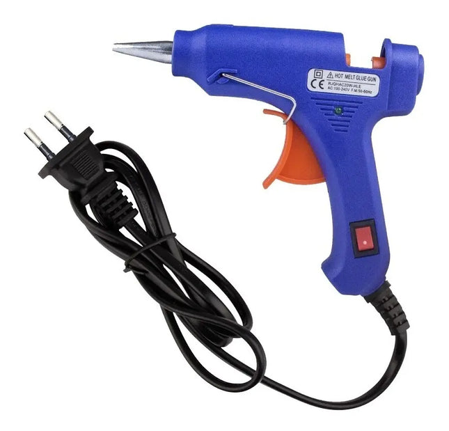 Pistola Eléctrica De Silicona (barra 7 Mm) 20w + 24 Barras
