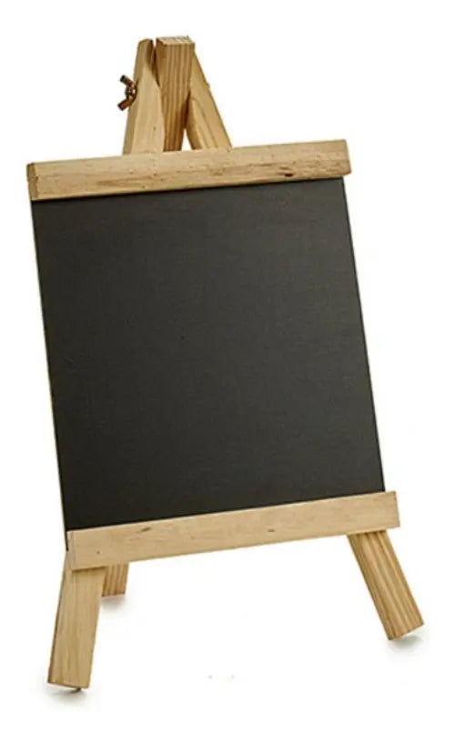 Pizarra Negra + Atril Madera Caballete Pizarra Tiza 16x29cm