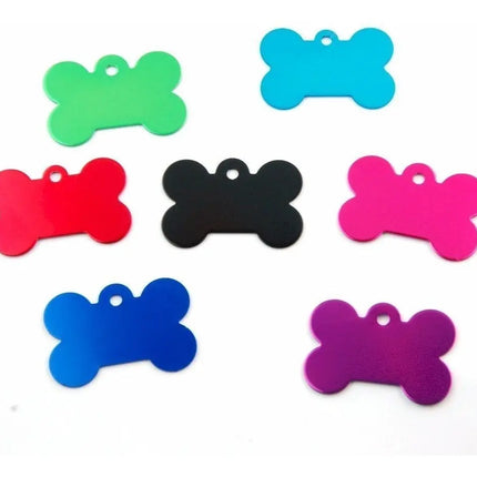 12 X Placa Identificador Perro Gato Mascota + Lápiz Grabador SURTIDOS