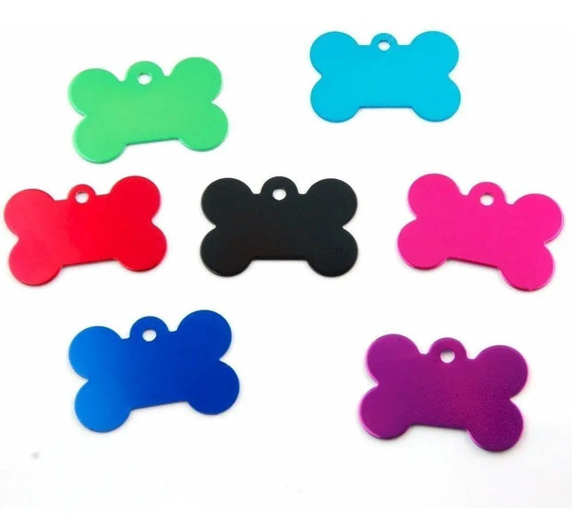 12 X Placa Identificador Perro Gato Mascota + Lápiz Grabador SURTIDOS